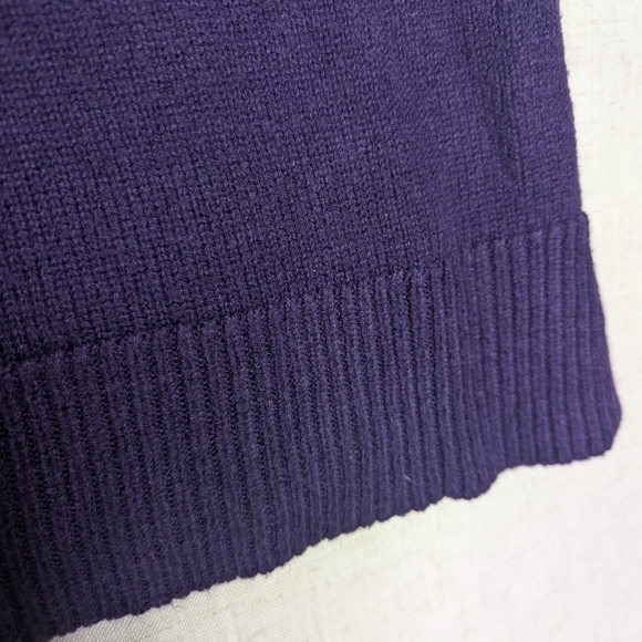 Lane Bryant Colorblock V-Neck Tunic Sweater Brown Orange Purple 14/16 Plus Size - Picture 7 of 12